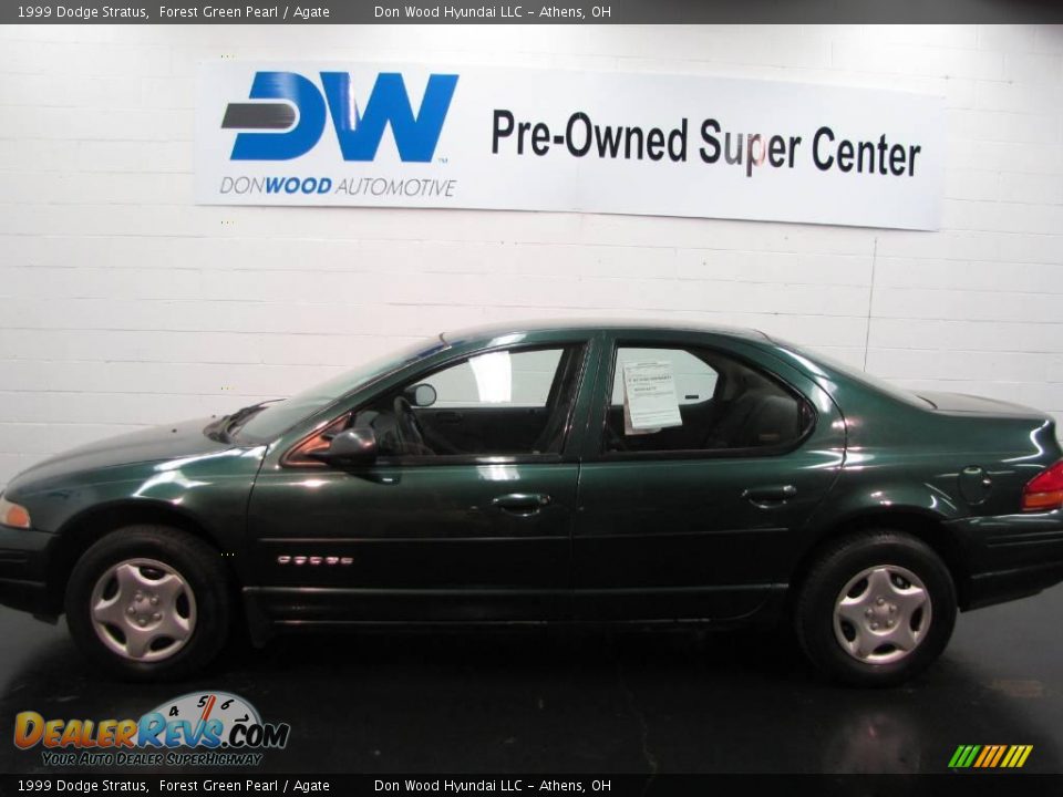 1999 Dodge Stratus Forest Green Pearl / Agate Photo #3