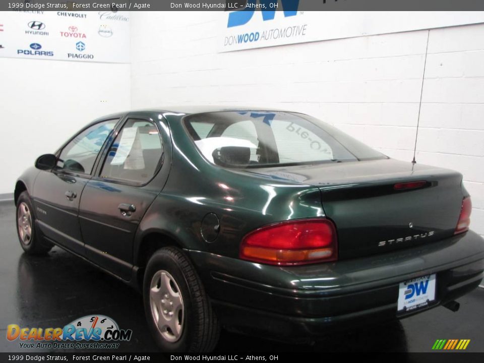 1999 Dodge Stratus Forest Green Pearl / Agate Photo #6