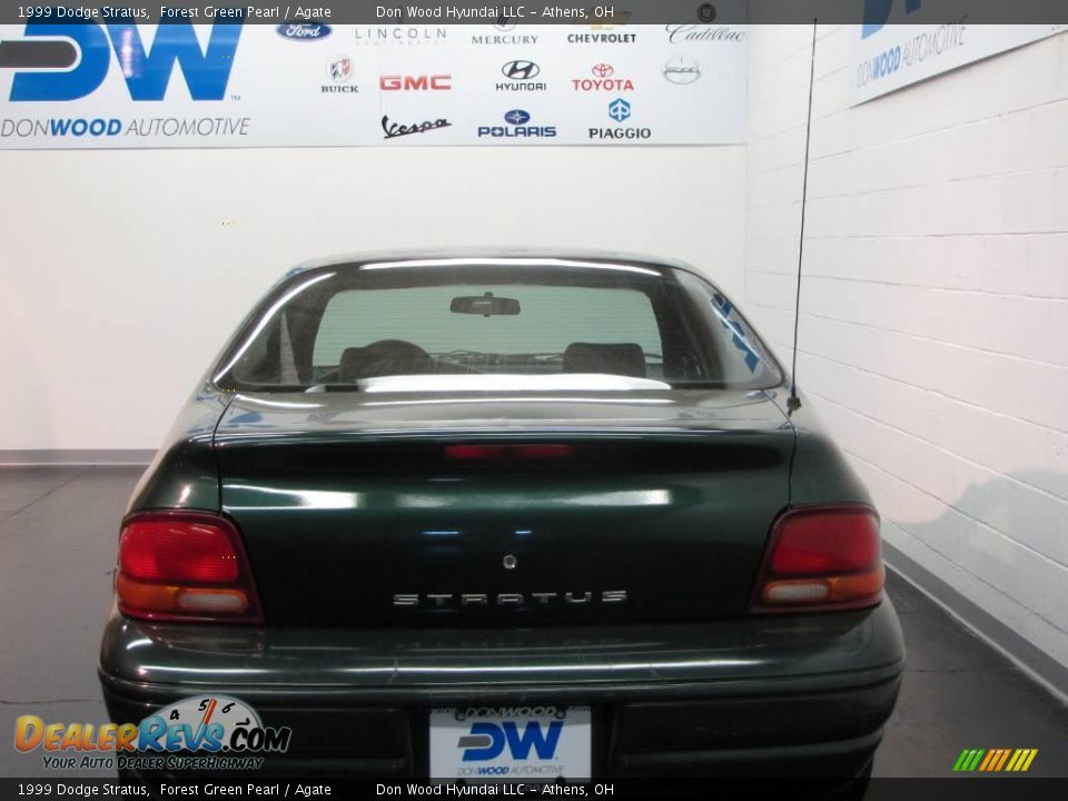 1999 Dodge Stratus Forest Green Pearl / Agate Photo #7