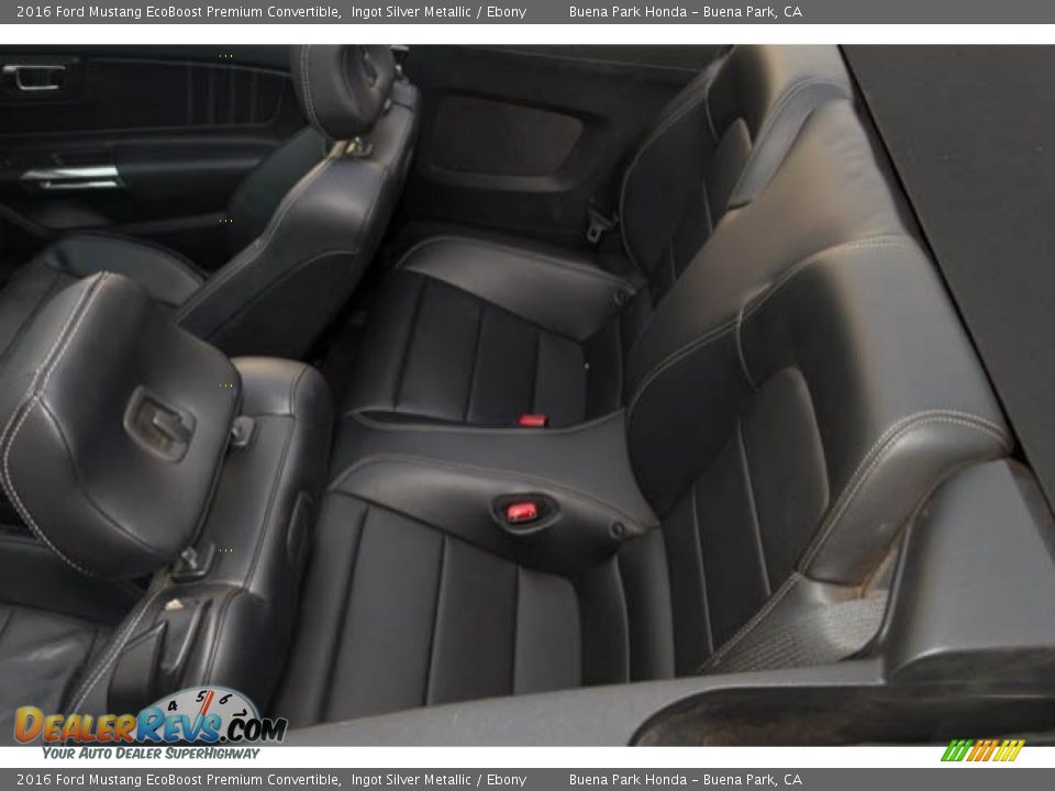 2016 Ford Mustang EcoBoost Premium Convertible Ingot Silver Metallic / Ebony Photo #4