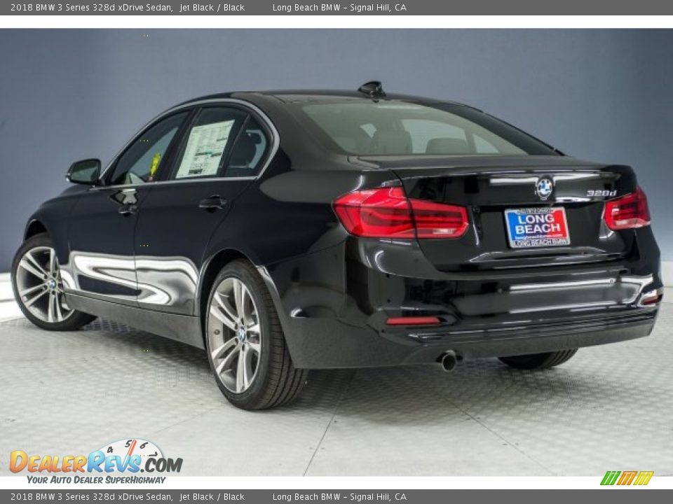 2018 BMW 3 Series 328d xDrive Sedan Jet Black / Black Photo #4