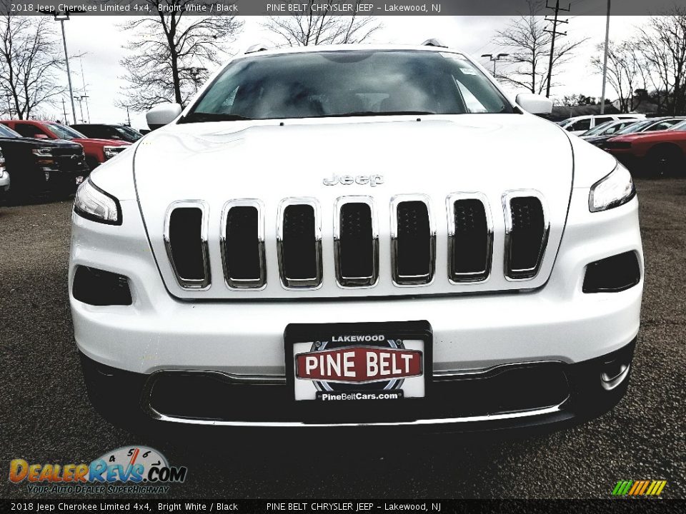 2018 Jeep Cherokee Limited 4x4 Bright White / Black Photo #2