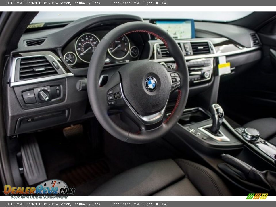 2018 BMW 3 Series 328d xDrive Sedan Jet Black / Black Photo #6