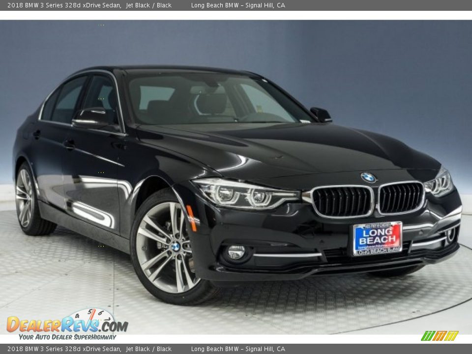2018 BMW 3 Series 328d xDrive Sedan Jet Black / Black Photo #11