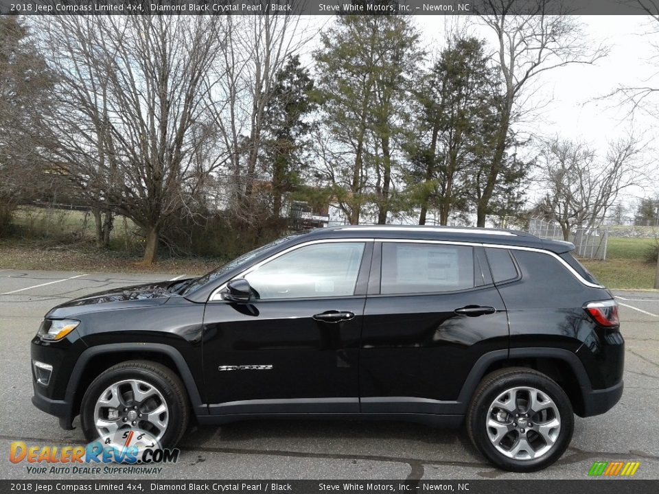 2018 Jeep Compass Limited 4x4 Diamond Black Crystal Pearl / Black Photo #1