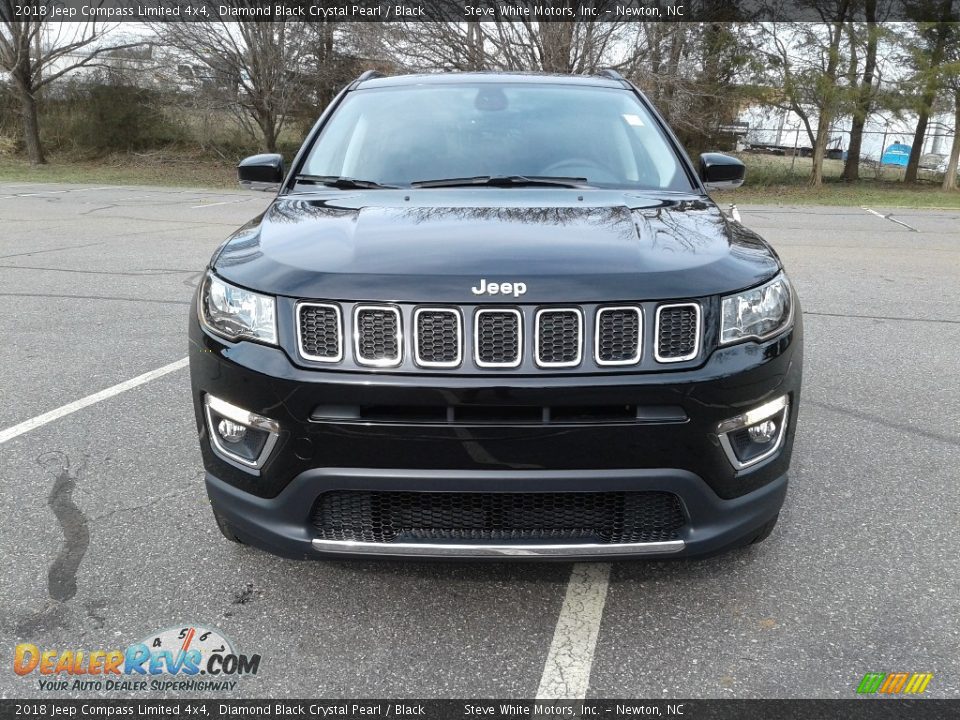 2018 Jeep Compass Limited 4x4 Diamond Black Crystal Pearl / Black Photo #3