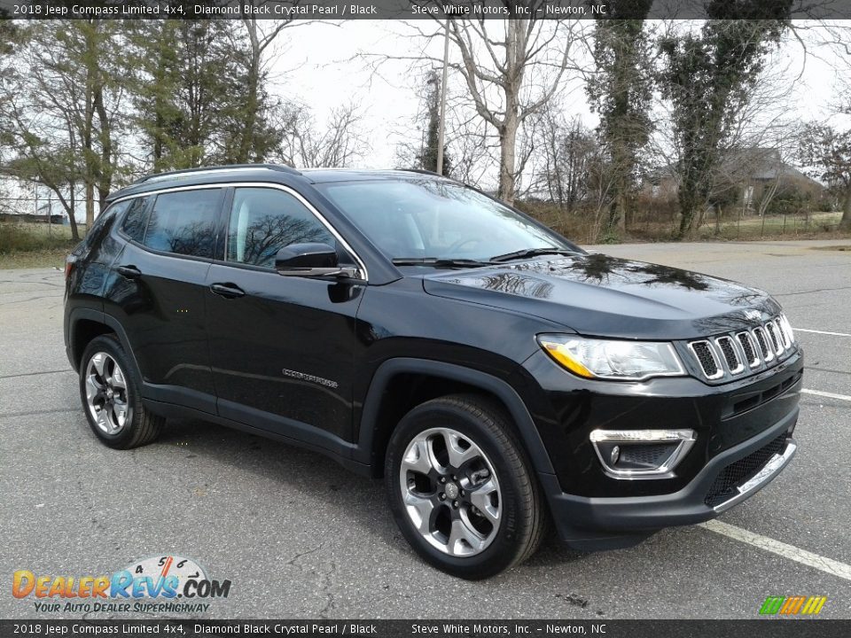 2018 Jeep Compass Limited 4x4 Diamond Black Crystal Pearl / Black Photo #4