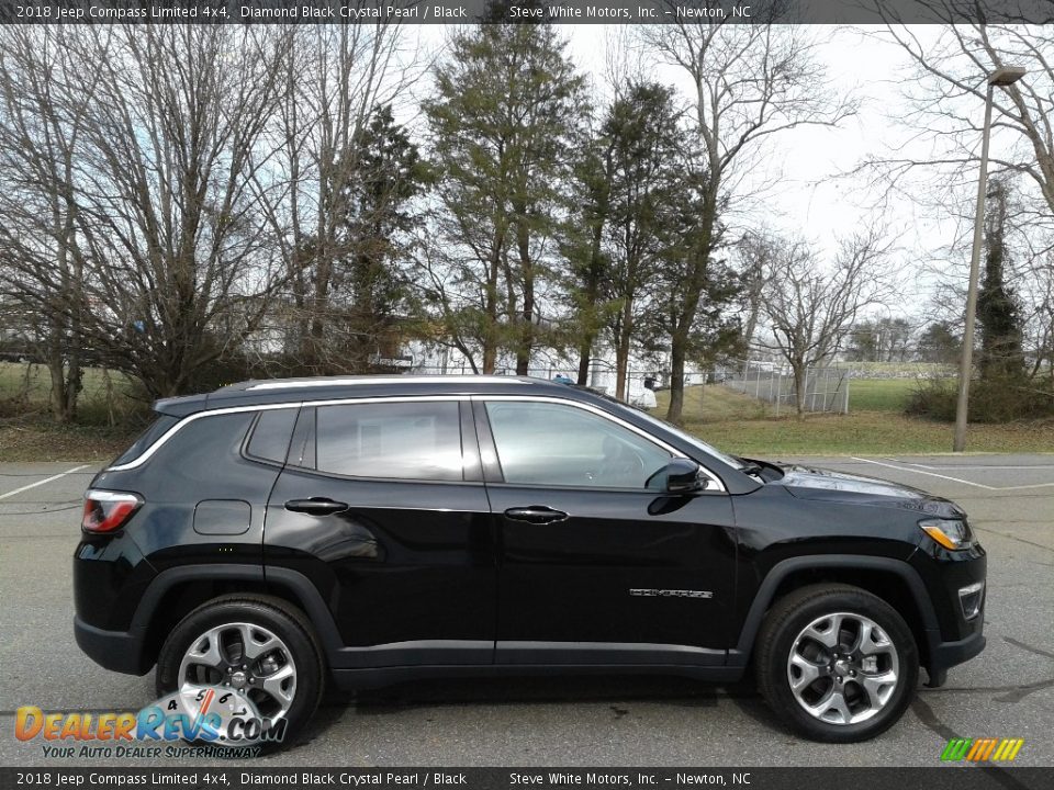 2018 Jeep Compass Limited 4x4 Diamond Black Crystal Pearl / Black Photo #5