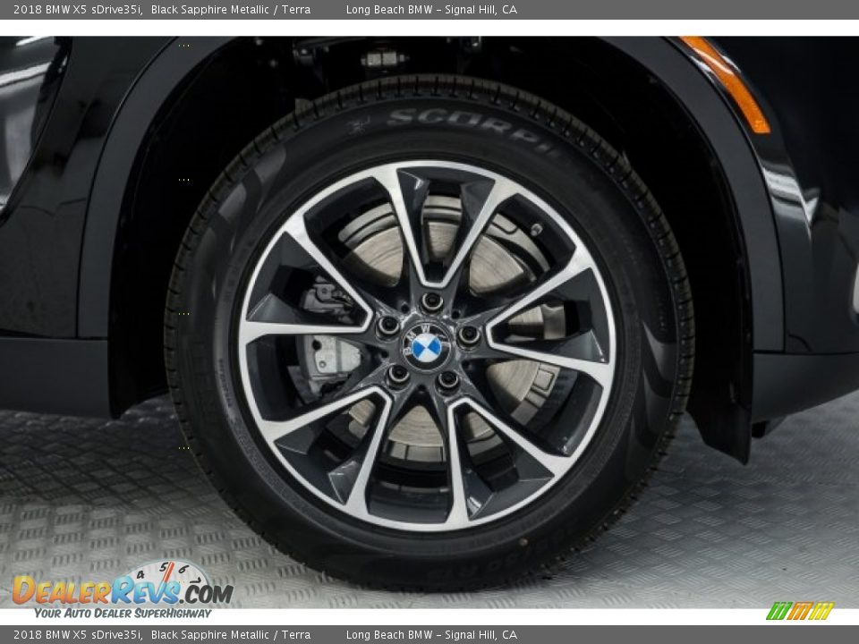 2018 BMW X5 sDrive35i Black Sapphire Metallic / Terra Photo #9
