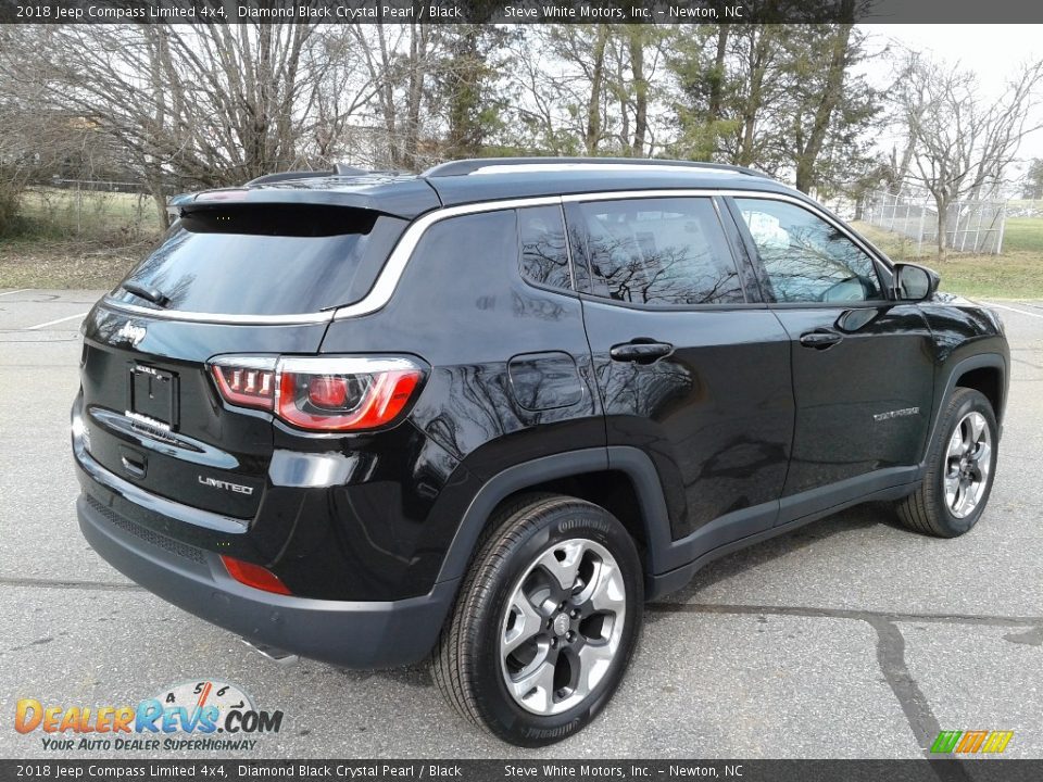 2018 Jeep Compass Limited 4x4 Diamond Black Crystal Pearl / Black Photo #6