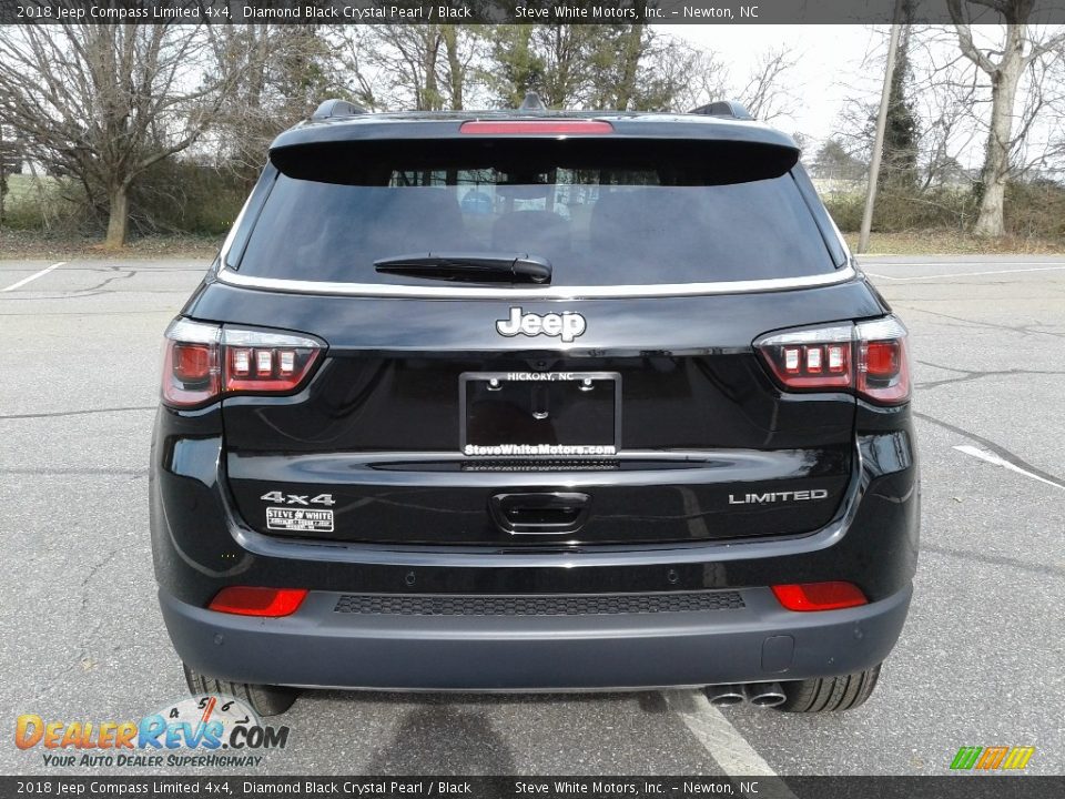 2018 Jeep Compass Limited 4x4 Diamond Black Crystal Pearl / Black Photo #7