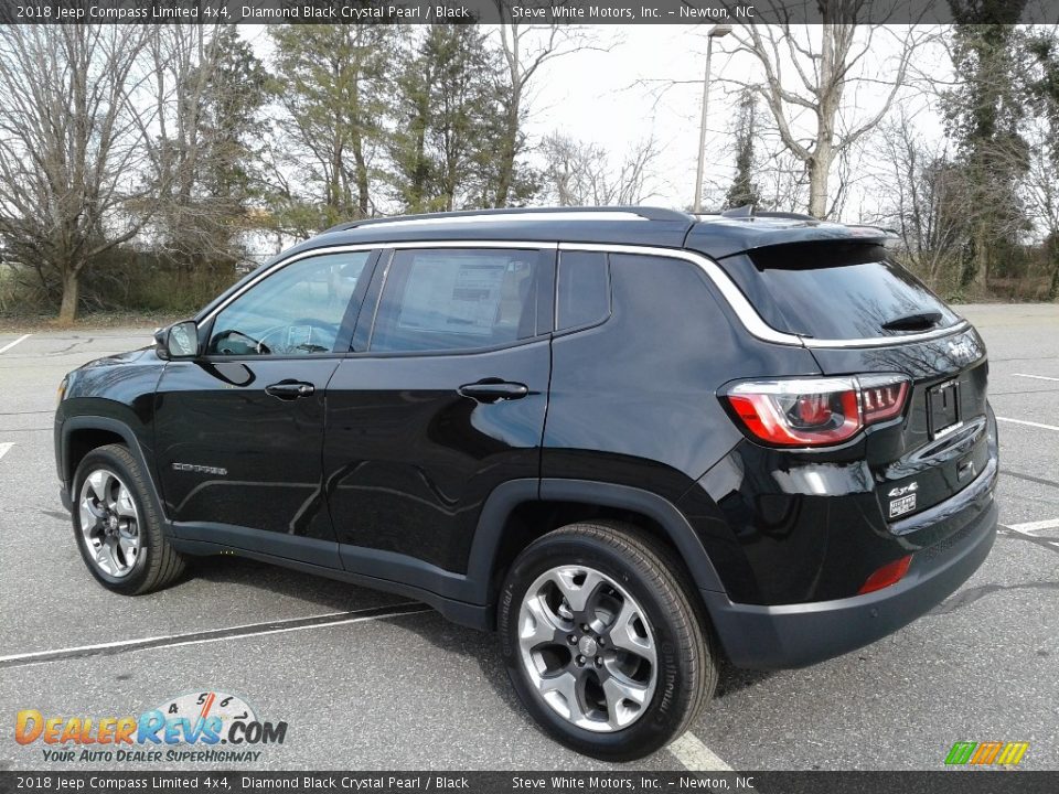 2018 Jeep Compass Limited 4x4 Diamond Black Crystal Pearl / Black Photo #8