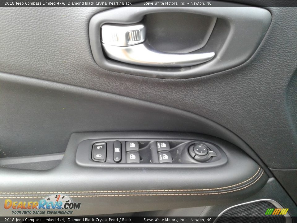 2018 Jeep Compass Limited 4x4 Diamond Black Crystal Pearl / Black Photo #9