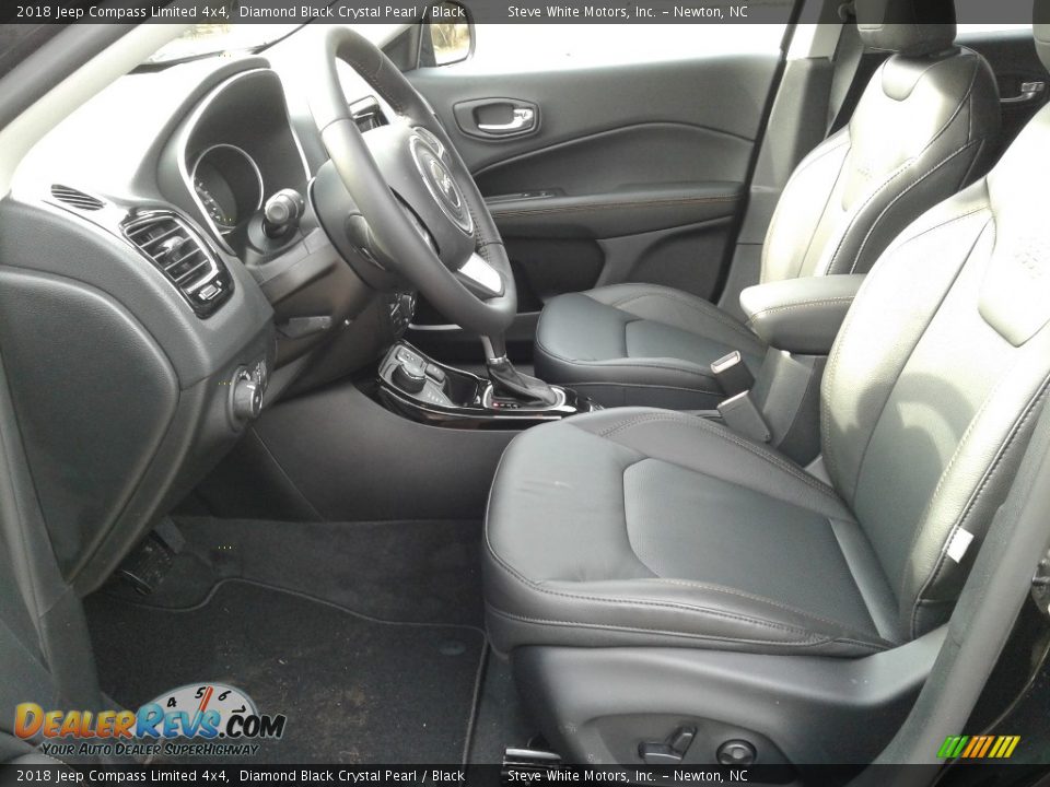 2018 Jeep Compass Limited 4x4 Diamond Black Crystal Pearl / Black Photo #10