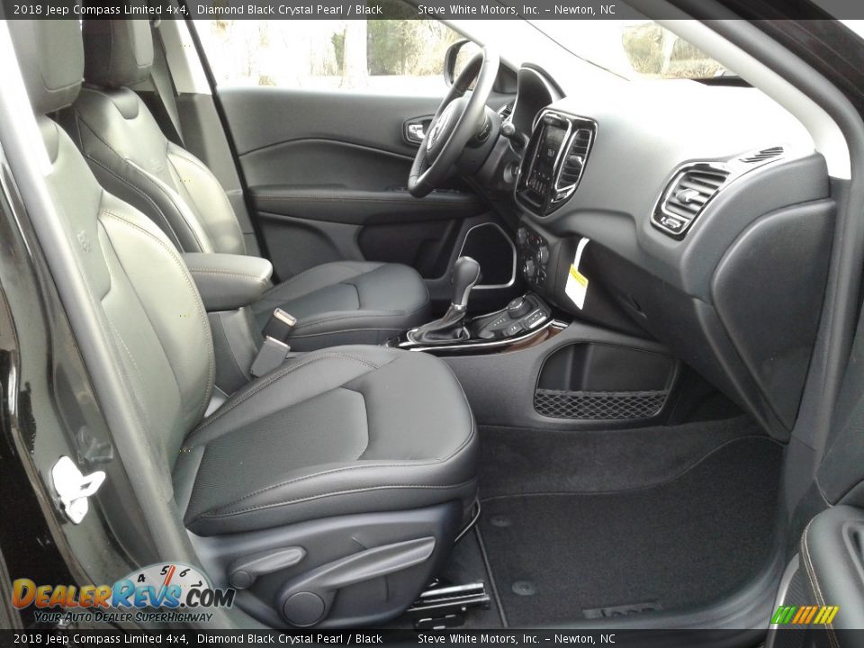 2018 Jeep Compass Limited 4x4 Diamond Black Crystal Pearl / Black Photo #14