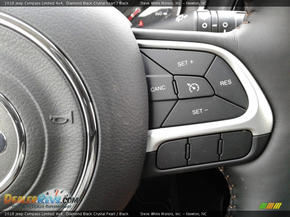 2018 Jeep Compass Limited 4x4 Diamond Black Crystal Pearl / Black Photo #16