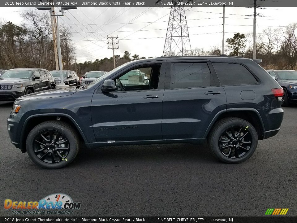 2018 Jeep Grand Cherokee Altitude 4x4 Diamond Black Crystal Pearl / Black Photo #3
