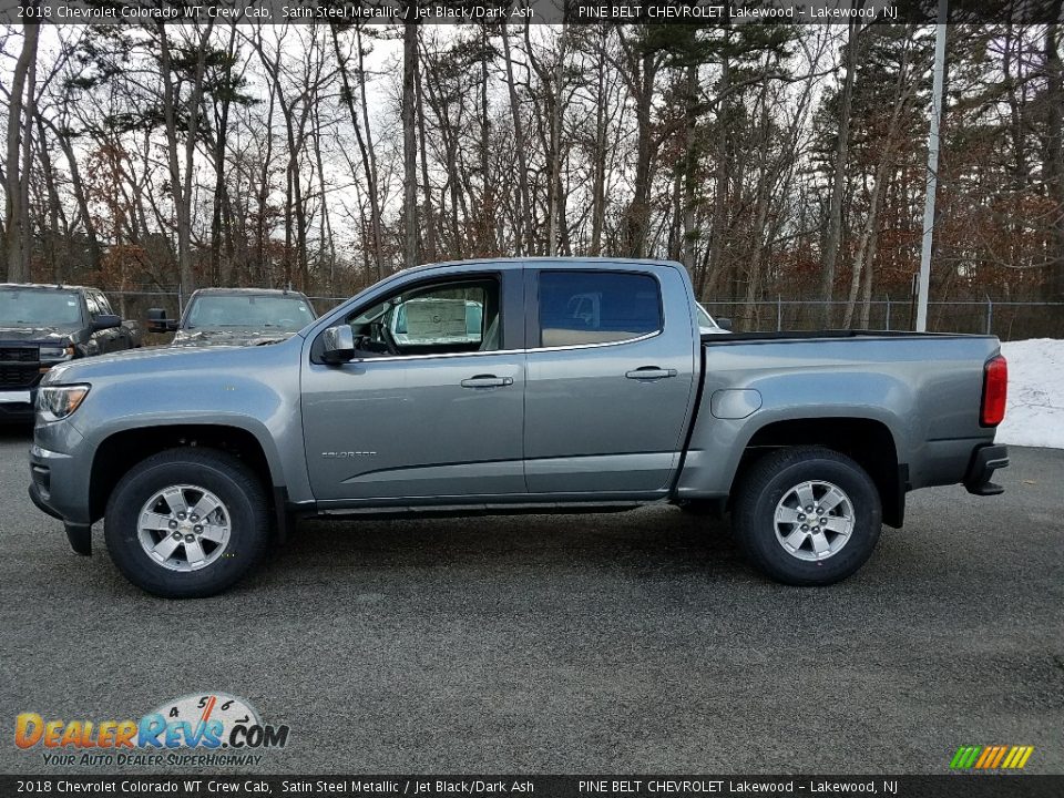 2018 Chevrolet Colorado WT Crew Cab Satin Steel Metallic / Jet Black/Dark Ash Photo #3
