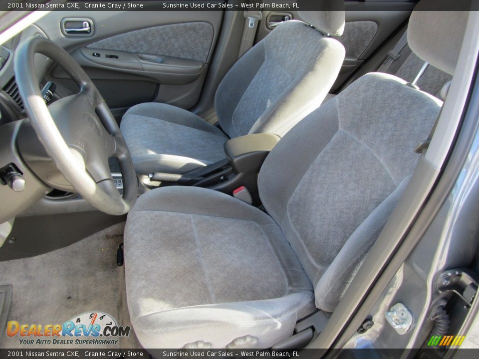 2001 Nissan Sentra GXE Granite Gray / Stone Photo #11