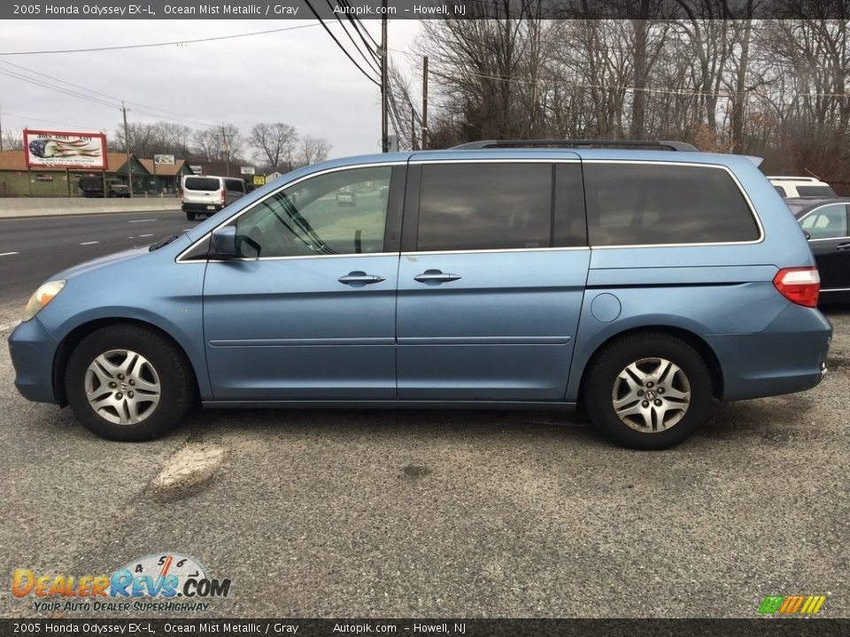 2005 Honda Odyssey EX-L Ocean Mist Metallic / Gray Photo #2