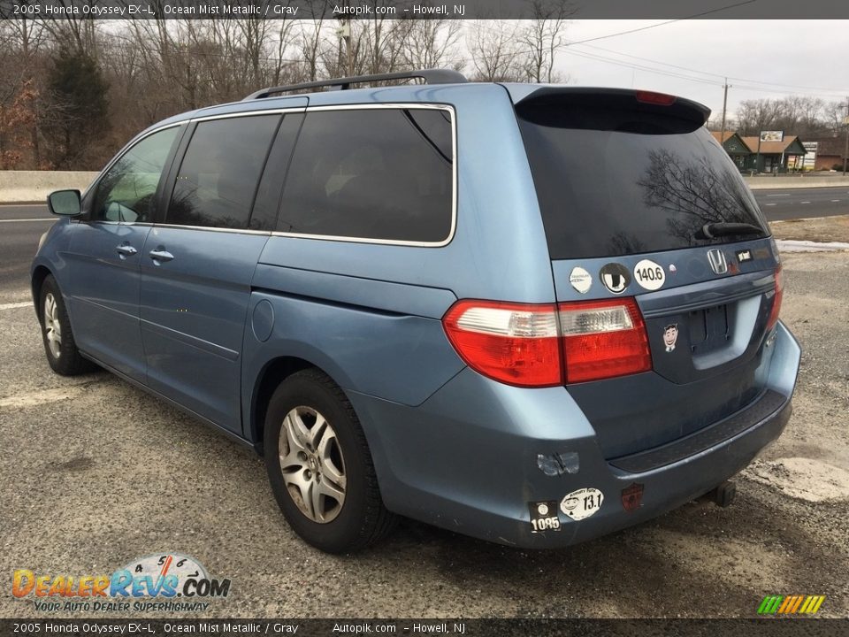 2005 Honda Odyssey EX-L Ocean Mist Metallic / Gray Photo #3