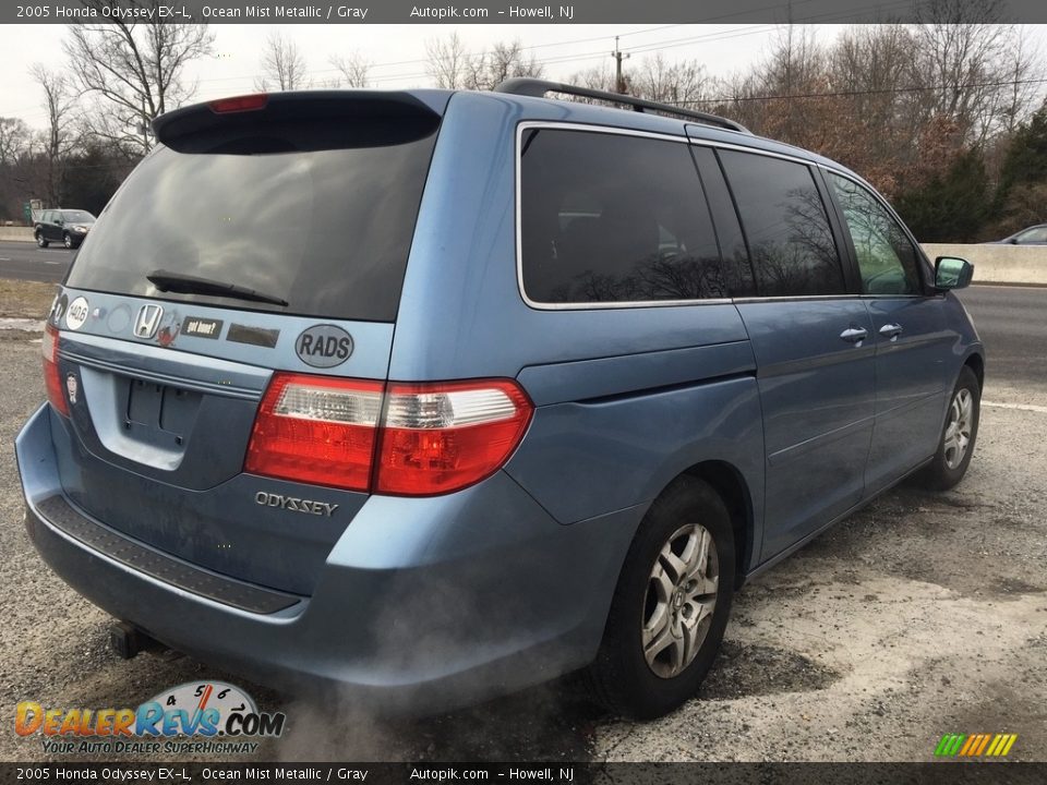 2005 Honda Odyssey EX-L Ocean Mist Metallic / Gray Photo #5