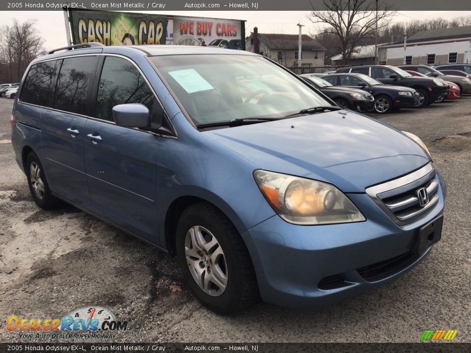 2005 Honda Odyssey EX-L Ocean Mist Metallic / Gray Photo #7