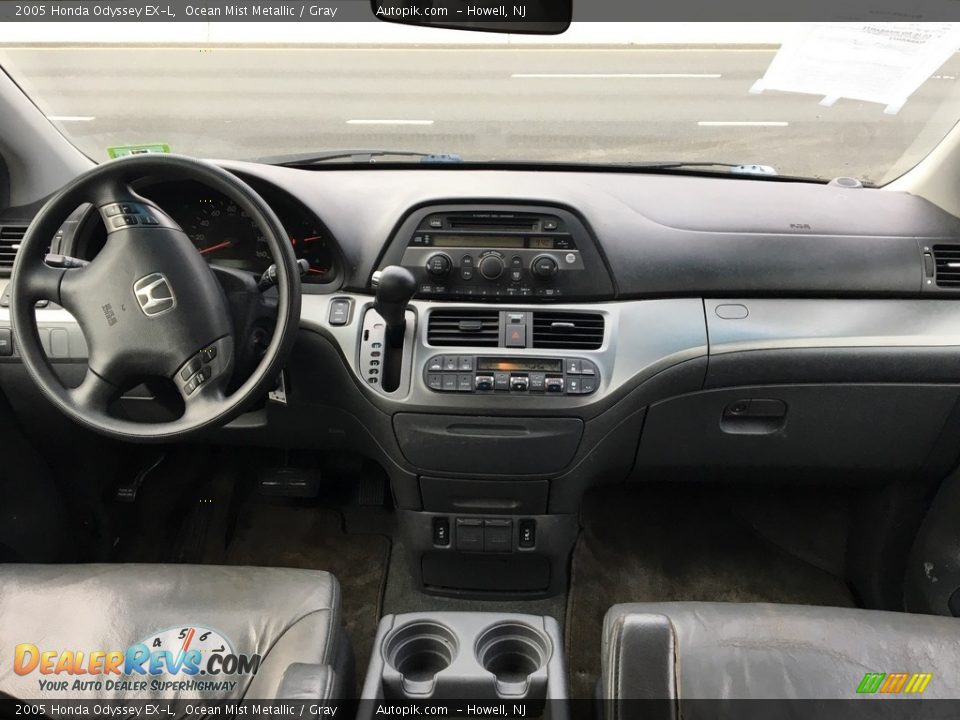 2005 Honda Odyssey EX-L Ocean Mist Metallic / Gray Photo #14