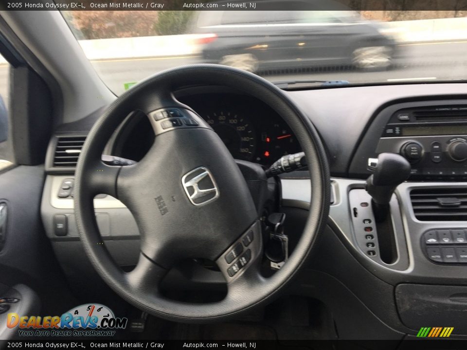 2005 Honda Odyssey EX-L Ocean Mist Metallic / Gray Photo #16