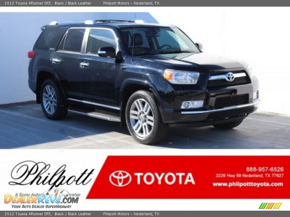 2013 Toyota 4Runner SR5 Black / Black Leather Photo #1