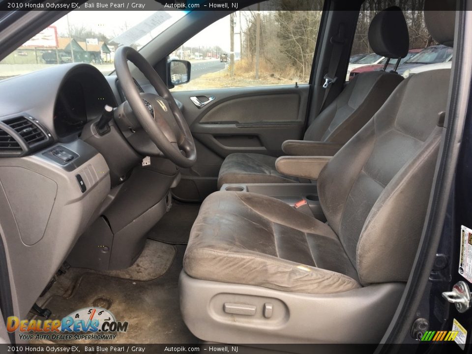 2010 Honda Odyssey EX Bali Blue Pearl / Gray Photo #9