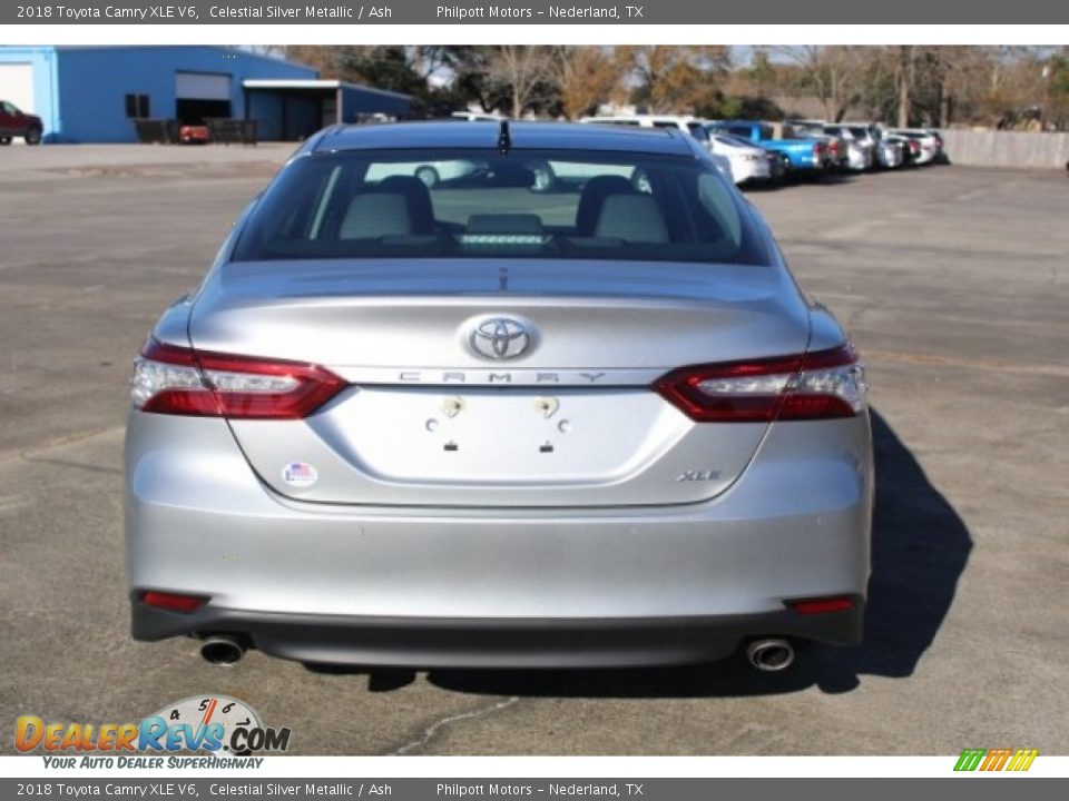 2018 Toyota Camry XLE V6 Celestial Silver Metallic / Ash Photo #7