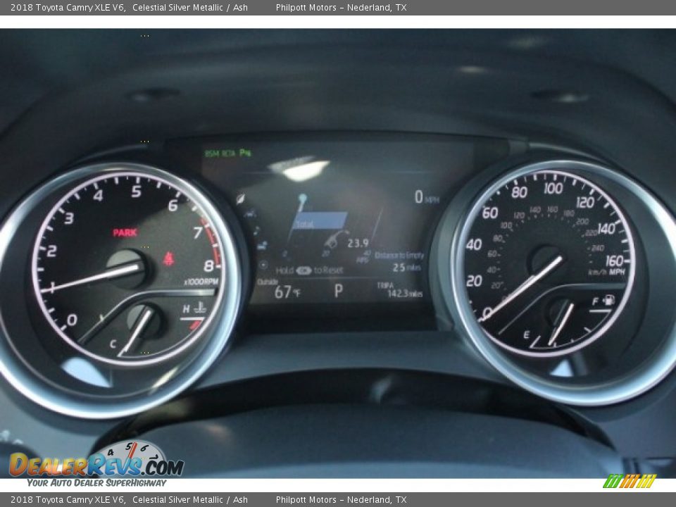 2018 Toyota Camry XLE V6 Celestial Silver Metallic / Ash Photo #20