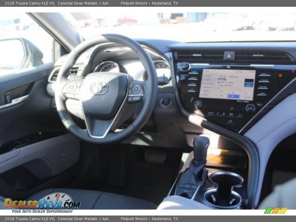 2018 Toyota Camry XLE V6 Celestial Silver Metallic / Ash Photo #23