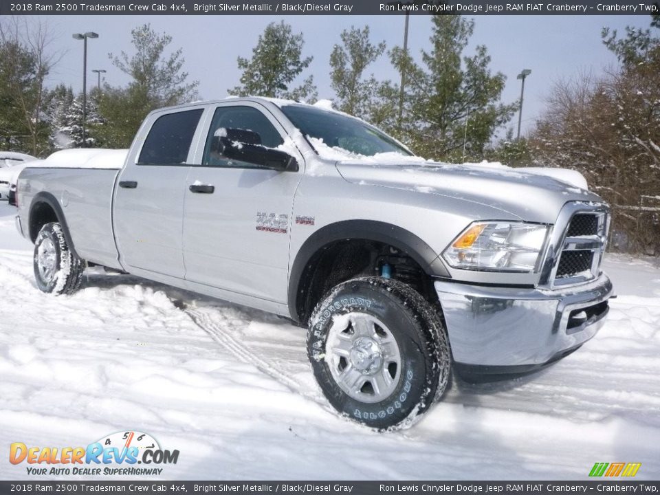 2018 Ram 2500 Tradesman Crew Cab 4x4 Bright Silver Metallic / Black/Diesel Gray Photo #2