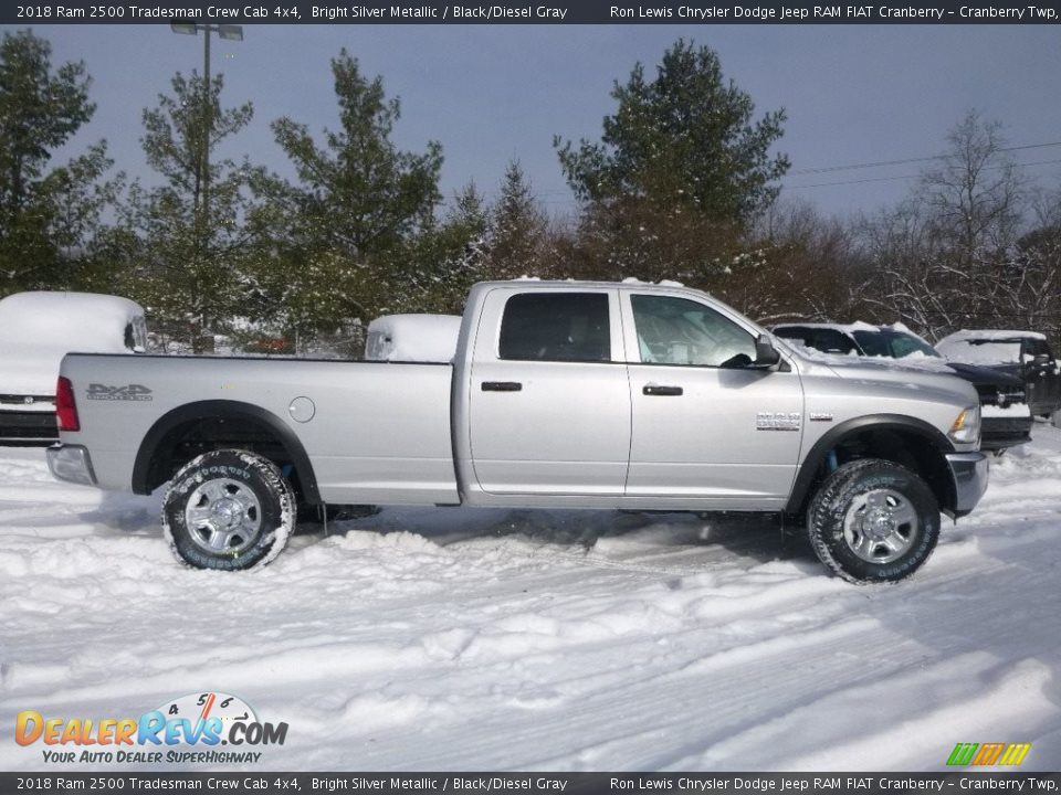2018 Ram 2500 Tradesman Crew Cab 4x4 Bright Silver Metallic / Black/Diesel Gray Photo #3