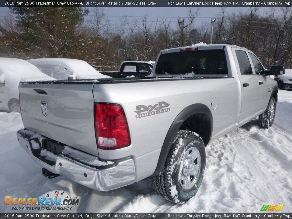 2018 Ram 2500 Tradesman Crew Cab 4x4 Bright Silver Metallic / Black/Diesel Gray Photo #5