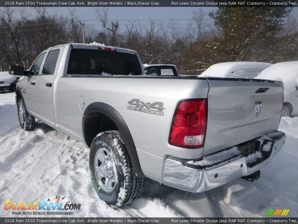 2018 Ram 2500 Tradesman Crew Cab 4x4 Bright Silver Metallic / Black/Diesel Gray Photo #6