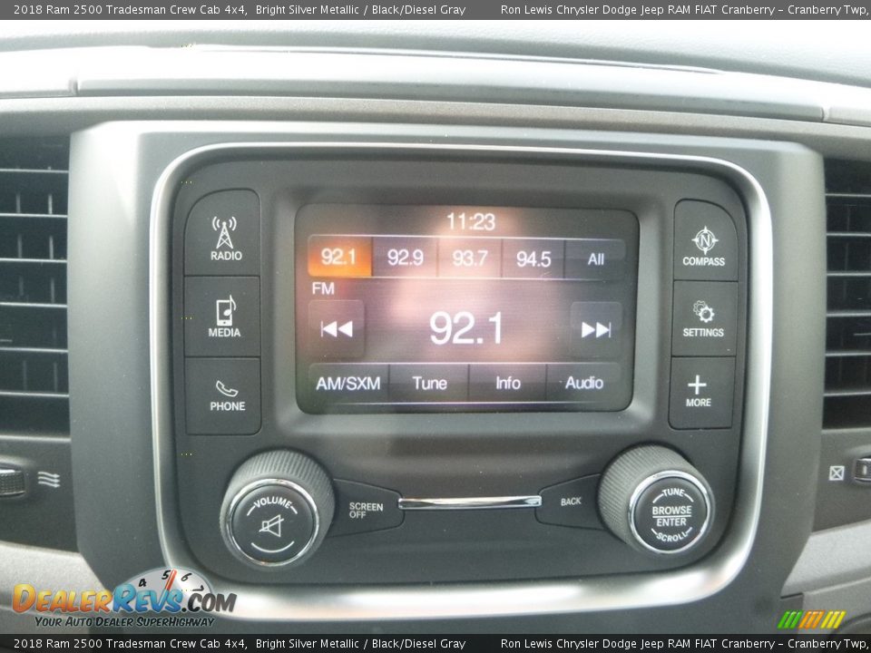 2018 Ram 2500 Tradesman Crew Cab 4x4 Bright Silver Metallic / Black/Diesel Gray Photo #15