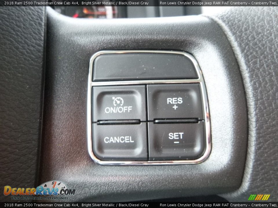 2018 Ram 2500 Tradesman Crew Cab 4x4 Bright Silver Metallic / Black/Diesel Gray Photo #17