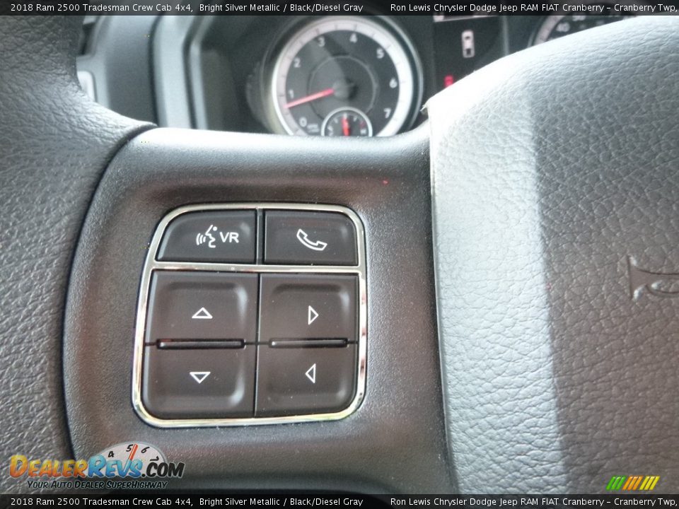 2018 Ram 2500 Tradesman Crew Cab 4x4 Bright Silver Metallic / Black/Diesel Gray Photo #18