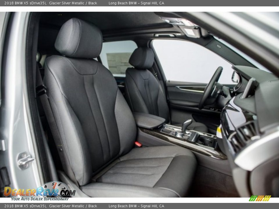 2018 BMW X5 sDrive35i Glacier Silver Metallic / Black Photo #2