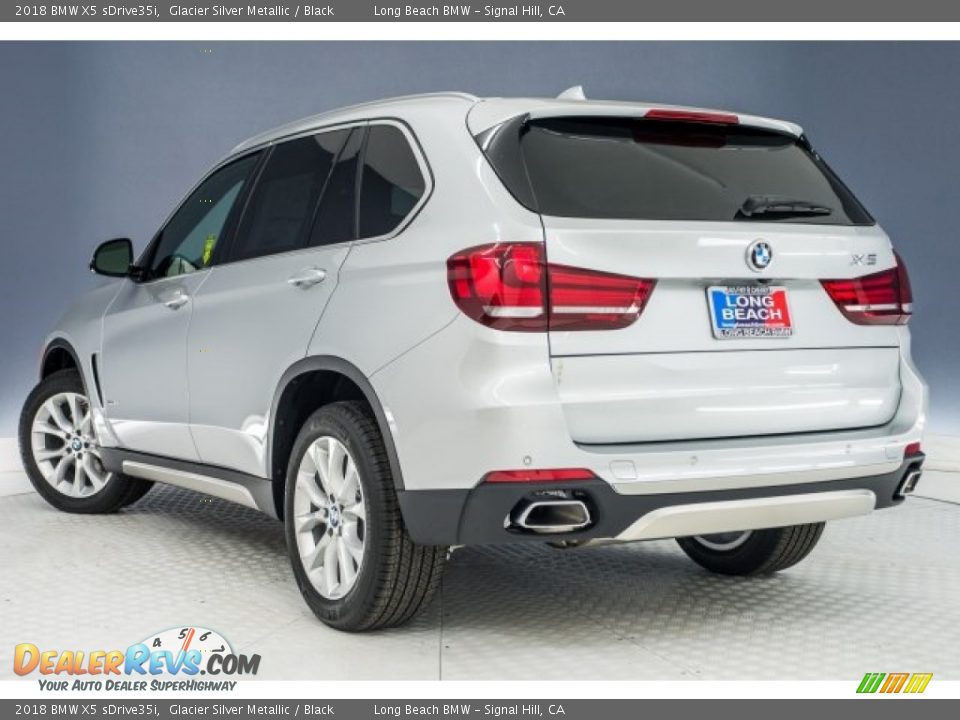 2018 BMW X5 sDrive35i Glacier Silver Metallic / Black Photo #4