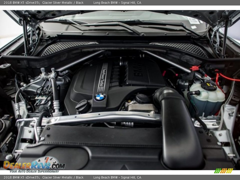 2018 BMW X5 sDrive35i Glacier Silver Metallic / Black Photo #8