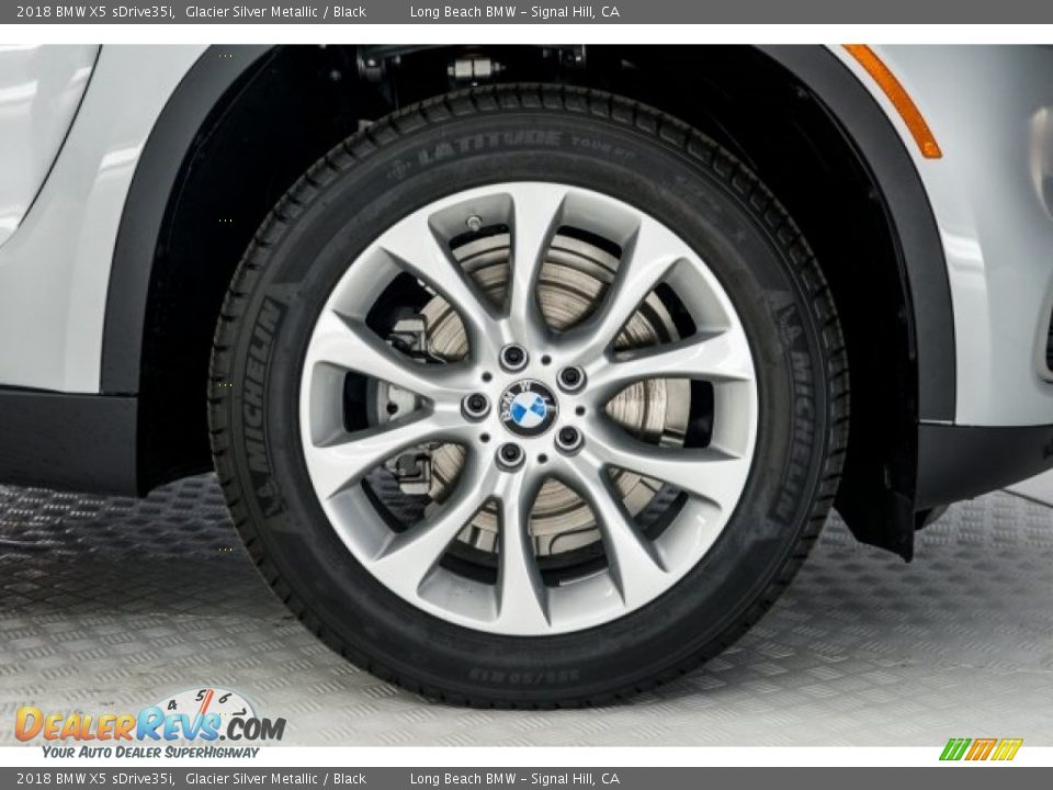 2018 BMW X5 sDrive35i Glacier Silver Metallic / Black Photo #9