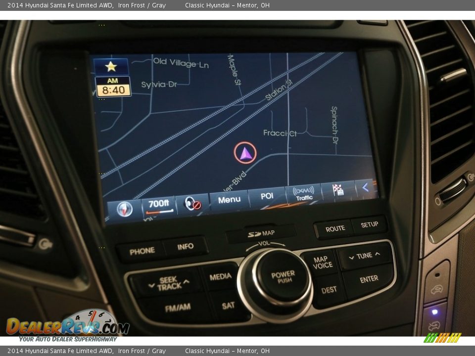 2014 Hyundai Santa Fe Limited AWD Iron Frost / Gray Photo #10