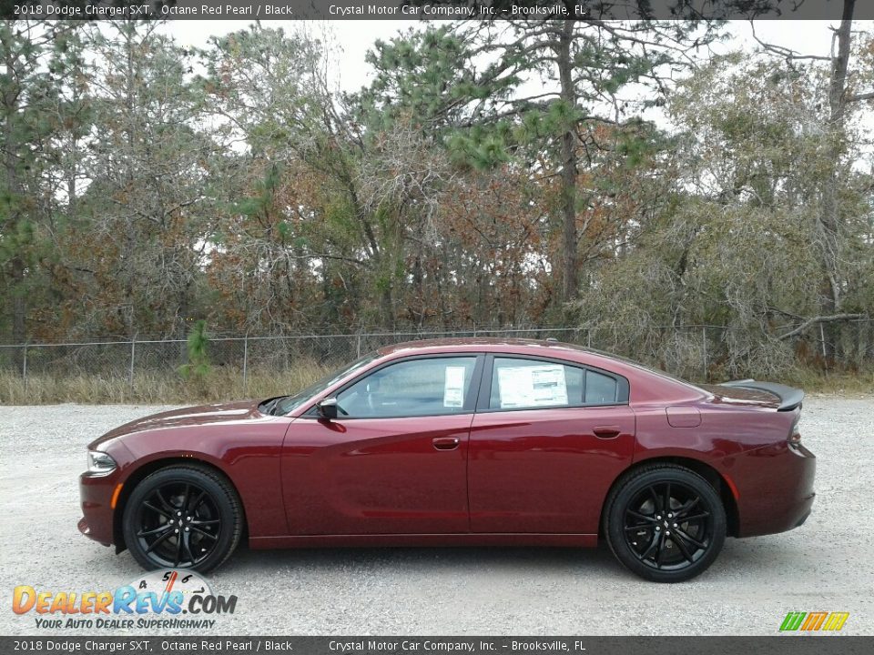 2018 Dodge Charger SXT Octane Red Pearl / Black Photo #2