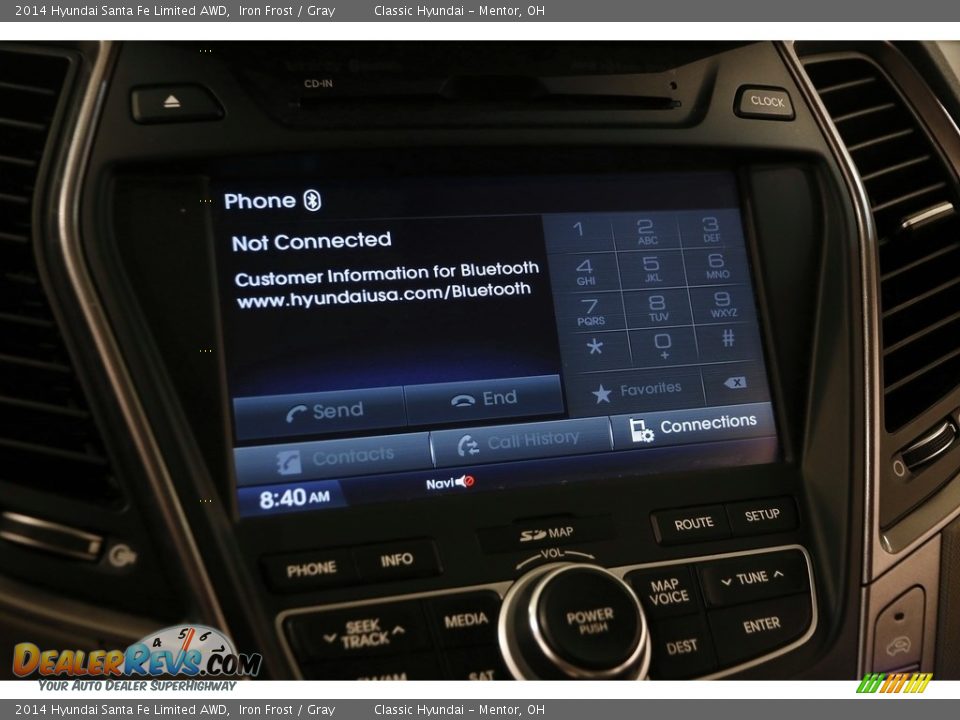 2014 Hyundai Santa Fe Limited AWD Iron Frost / Gray Photo #12