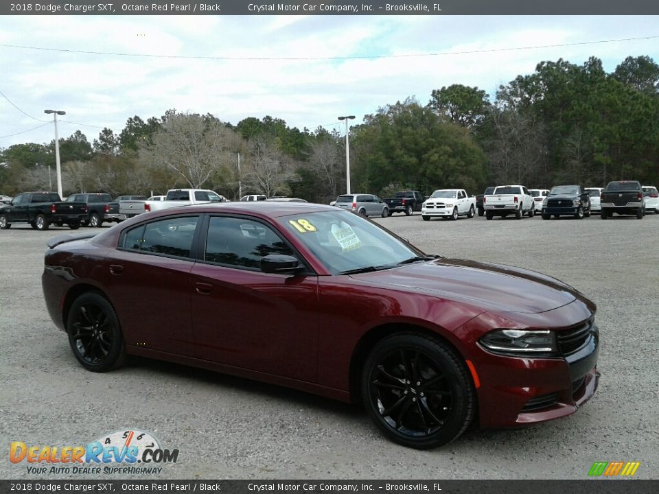 2018 Dodge Charger SXT Octane Red Pearl / Black Photo #7