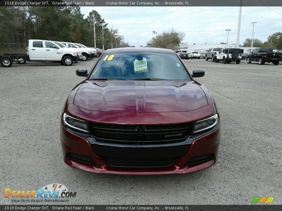 2018 Dodge Charger SXT Octane Red Pearl / Black Photo #8
